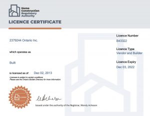 HCRA LICENCE --B43322 - Licence Certificate - exp 12-03-22